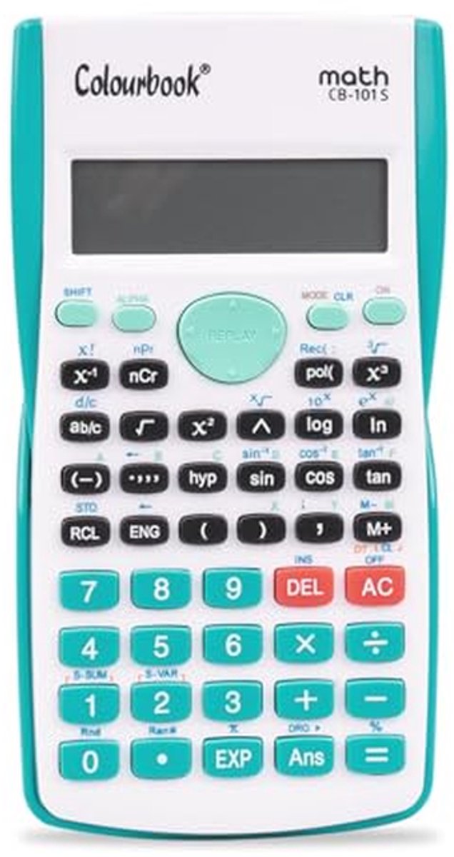 Wetenschappelijke Rekenmachine - Rekenmachine - Complexe Berekeningen - 240 Functies - 21 cm - Lichtblauw