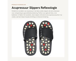 SnelShoppen - Acupressure Slippers Reflexology Slippers Acupoint Stimulation Slippers voor Pijn, Stress Therapie, Gezondheidszorg, Maat 44-45, Verstel