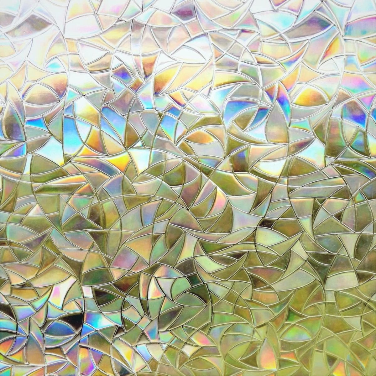 Dailygoods- Raamfolie Statisch - Zelfklevend - Verduisterend - Privacybescherming - 3D Geometrisch - 60 x 300 cm - Decoratieve Folie