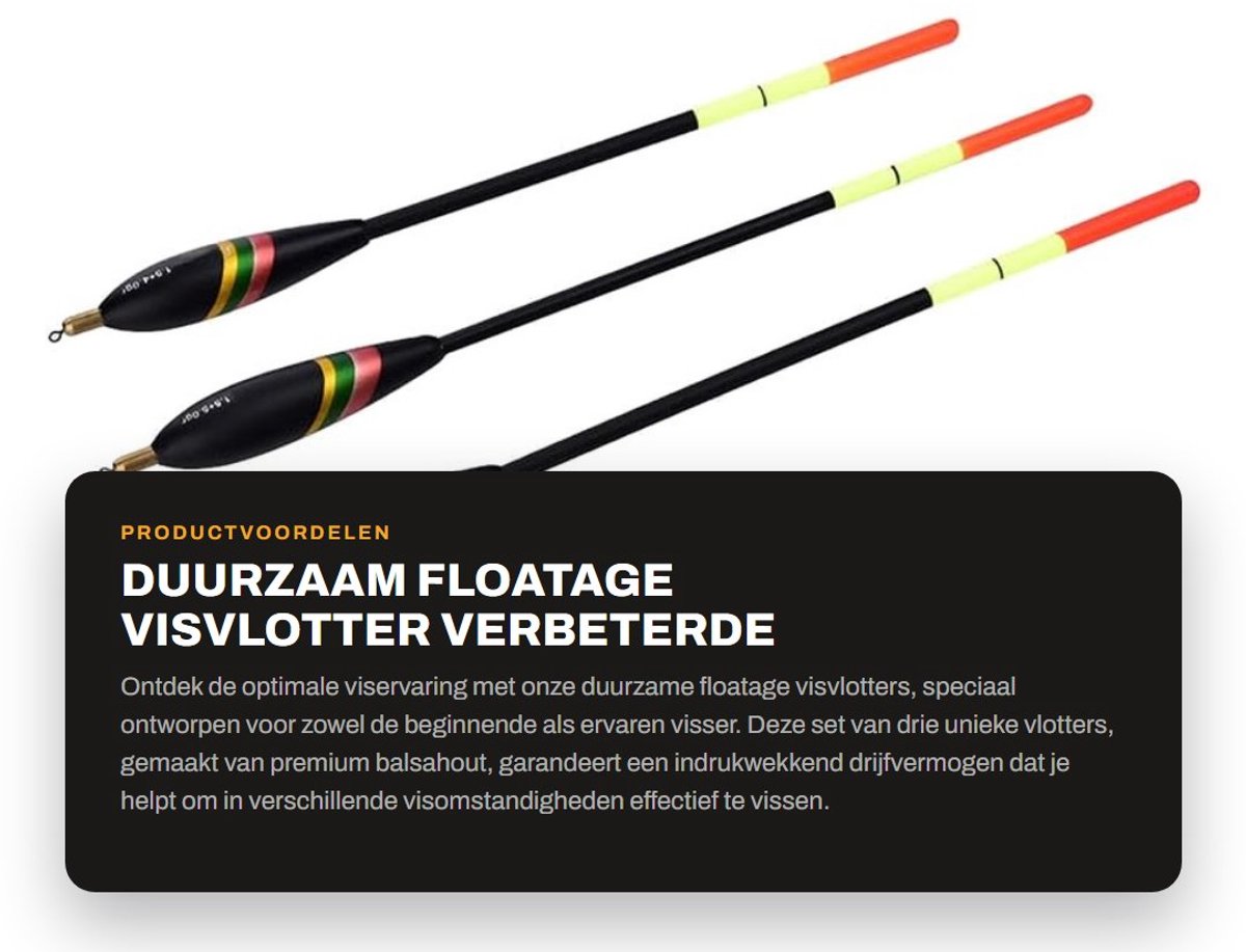 Dailygoods- Visdobbers Set van 3 - Premium Balsahout - Verschillende Floatage - Levendige Kleurcoating - Verbeterde Visefficiëntie - Indrukwekkend Drijfvermogen - Vissersbenodigdheden