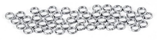 MTTproducts- Splitringen 50 stuks - RVS Connector - Anticorrosief - Sterk - Duurzaam - Lichtgewicht - Visconnector van Mttproducts — afbeelding 4