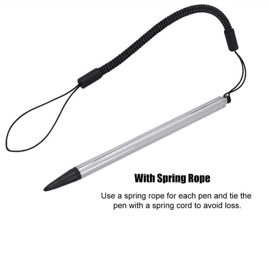 Dailygoods- Stylus Pen Universeel - Antislip - Uittrekbaar Snoer - Schrijfgerei - Schermbescherming - Duurzaam Ontwerp - Schrijfpen — afbeelding 3
