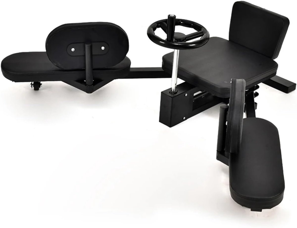 Beenbrancard Oefenapparaat - Beenopener Split - Flexibiliteit Verbeteren - 0-180 Graden Verstelbaar - 10.5 KG - Zwart