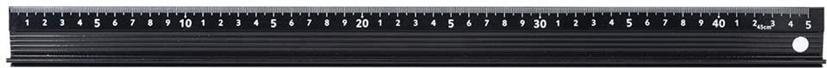 Dailygoods- Snijliniaal 20 cm - Metalen Veiligheidsliniaal - Rubberen Strip - Antislip - Aluminiumlegering - Geschikt voor Thuisgebruik - Liniaal