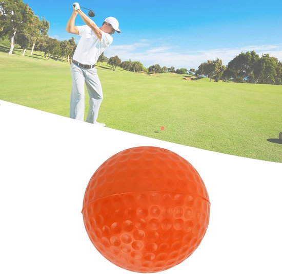 Foam Golf Ballen - Oefenballen Zacht - Indoor Training - Zachte PU Materiaal - 42.5 mm - Oranje — afbeelding 3