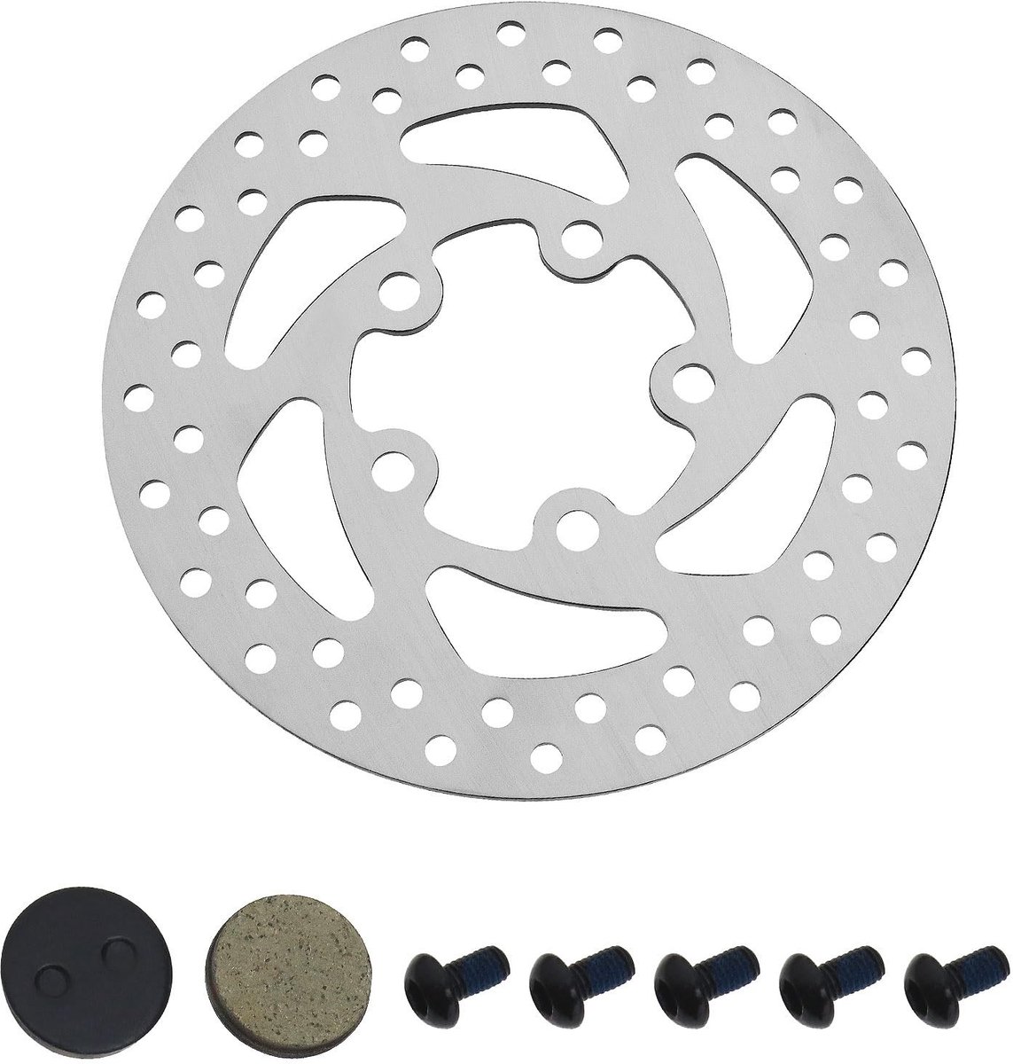 Dailygoods - Remschijf voor Xiaomi M365/1S Elektrische Scooter 110 mm Roestvrij Staal