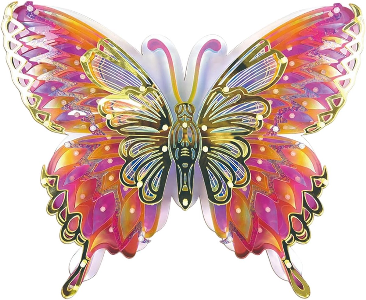 3D Puzzel Vlinder - Modelbouwset Acryl - Decoratief Hobby - Polariserend Acrylmateriaal - 32 x 27.8 x 0.1 cm - A