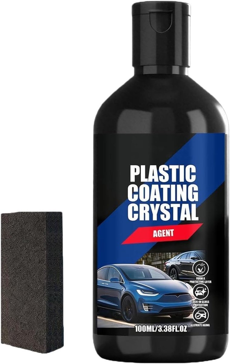 Auto Trim Restorer - Krasverwijderaar Interieur - Auto Onderhoud - Langdurige Coating - 100ml - Zwart