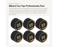 Dailygoods- Biljartkeu Professionele Multilayer - Biljart Krijt - Pomerans - Biljartkeu Tas - Biljartballen - PU Leer Schokbestendig - Biljarttip