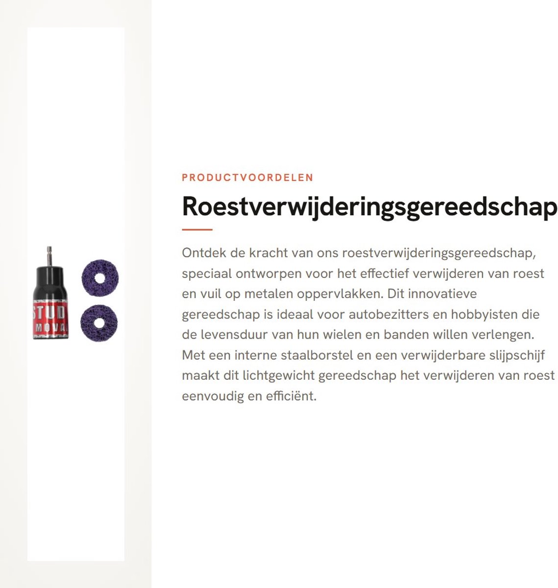 Dailygoods- Roestverwijderingsgereedschap Lichtgewicht Ontwerp - Staalborstel/Slijpschijf - Roestverwijderaar - Metalen Oppervlakken - Compatibel met 1/2 Inch Impact - Efficiënte Roestverwijdering