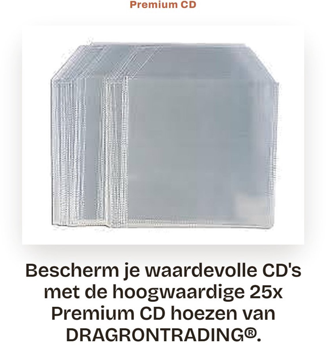 Dailygoods- CD Hoes 120 Micron - CD Hoesjes - CD Opbergsysteem - CD Opbergmap - CD Hoesjes Plastic - Extra Bescherming tegen Vlekken - Cd Hoesje