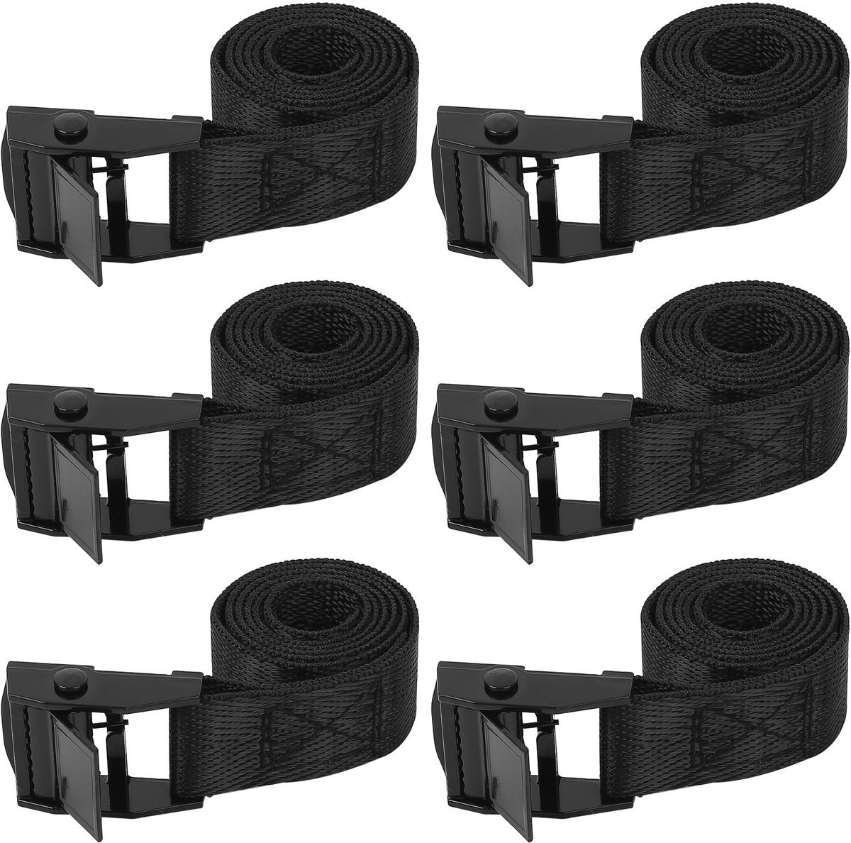 Dailygoods- Spanbanden Korte 20 mm - Verstelbare Sjorbanden - Metalen Klemgesp - Duurzaam Nylon - 50 cm - Hoge Draagkracht