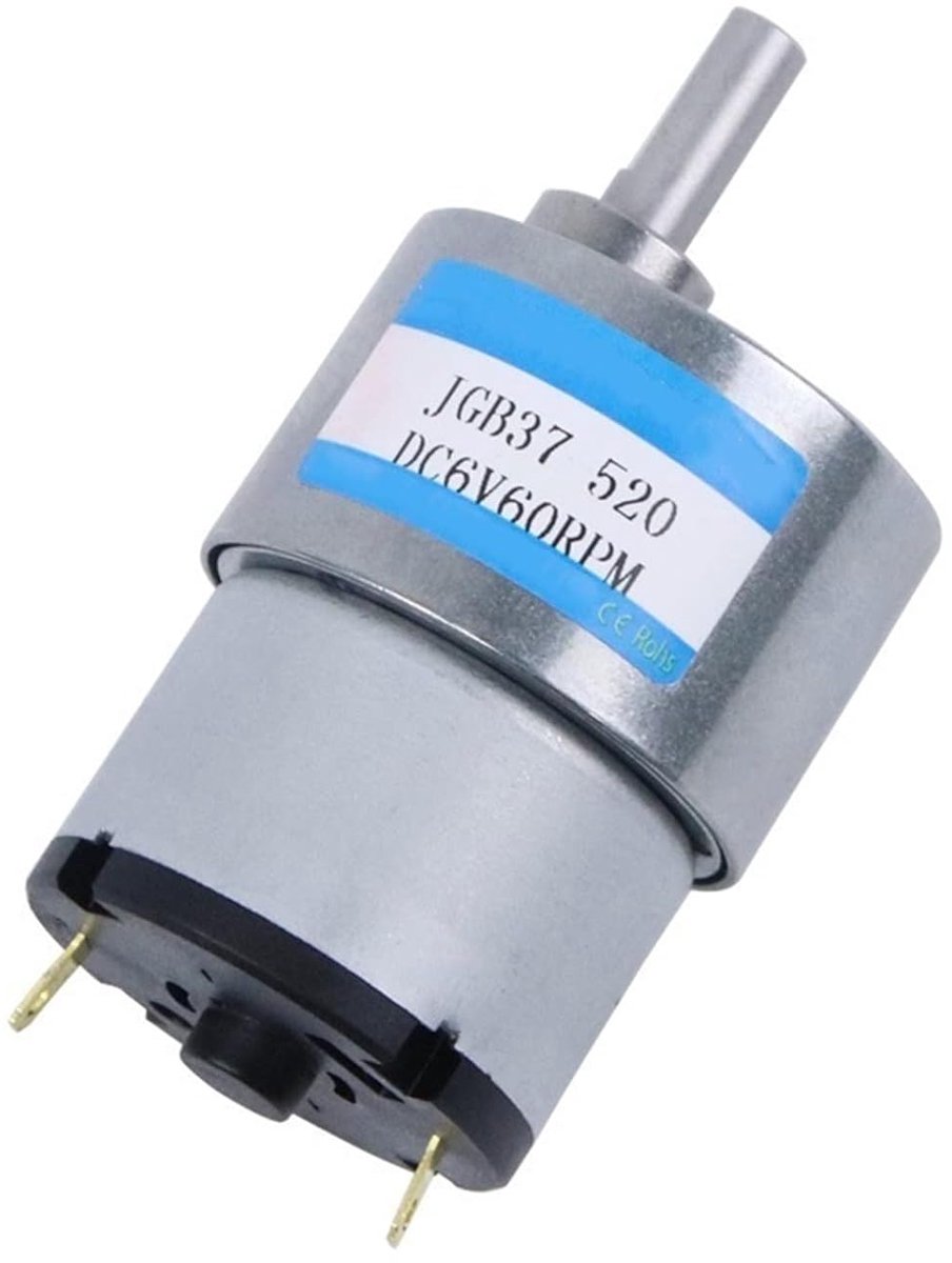 Hoge Koppel Motor - DC Motor - Modelbouw Projecten - Precisie Wikkeling Technologie - 37mm Diameter - Metaal