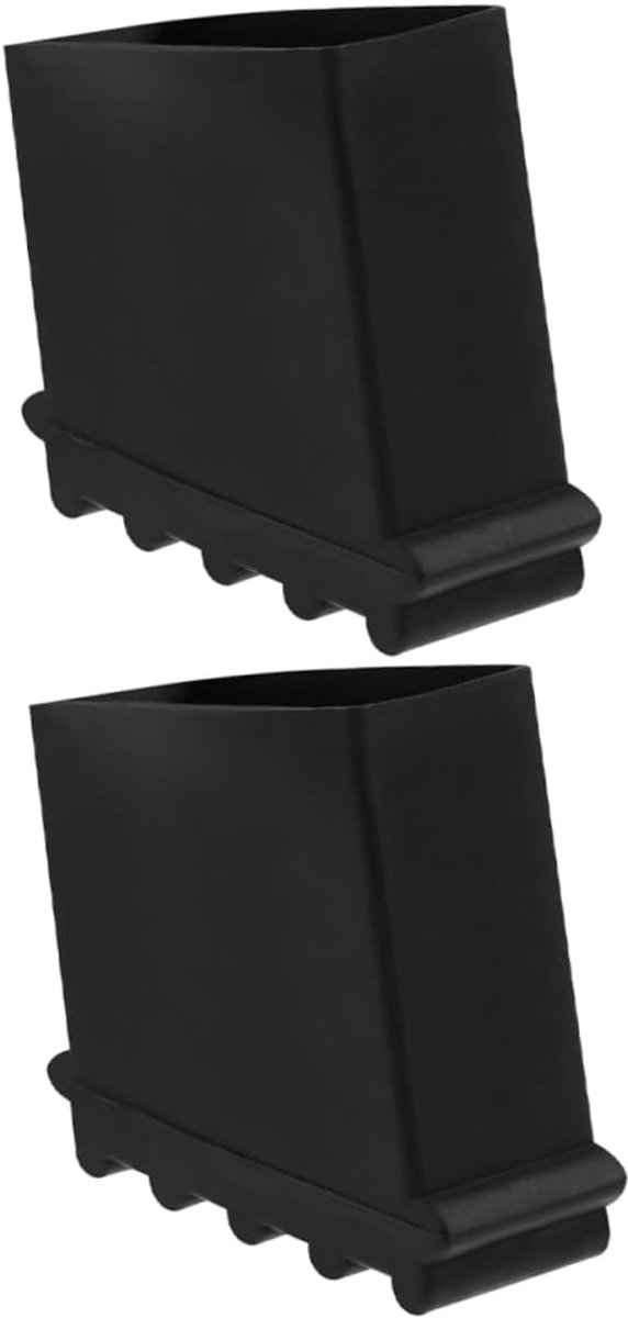 Ladder Antislipvoetjes - Ladderpads Hoezen - Verbeterde Stabiliteit - Duurzaam Rubber - 5x5x2.5cm - Zwart