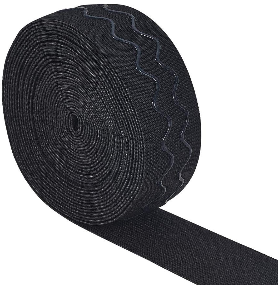 Dailygoods- Antislip Siliconen 36 mm Breed - 6 Yards/5,5 m - Golf/Straight Design - Geschikt voor Ondergoed/Bikini - Duurzaam en Stevig - Naaiband