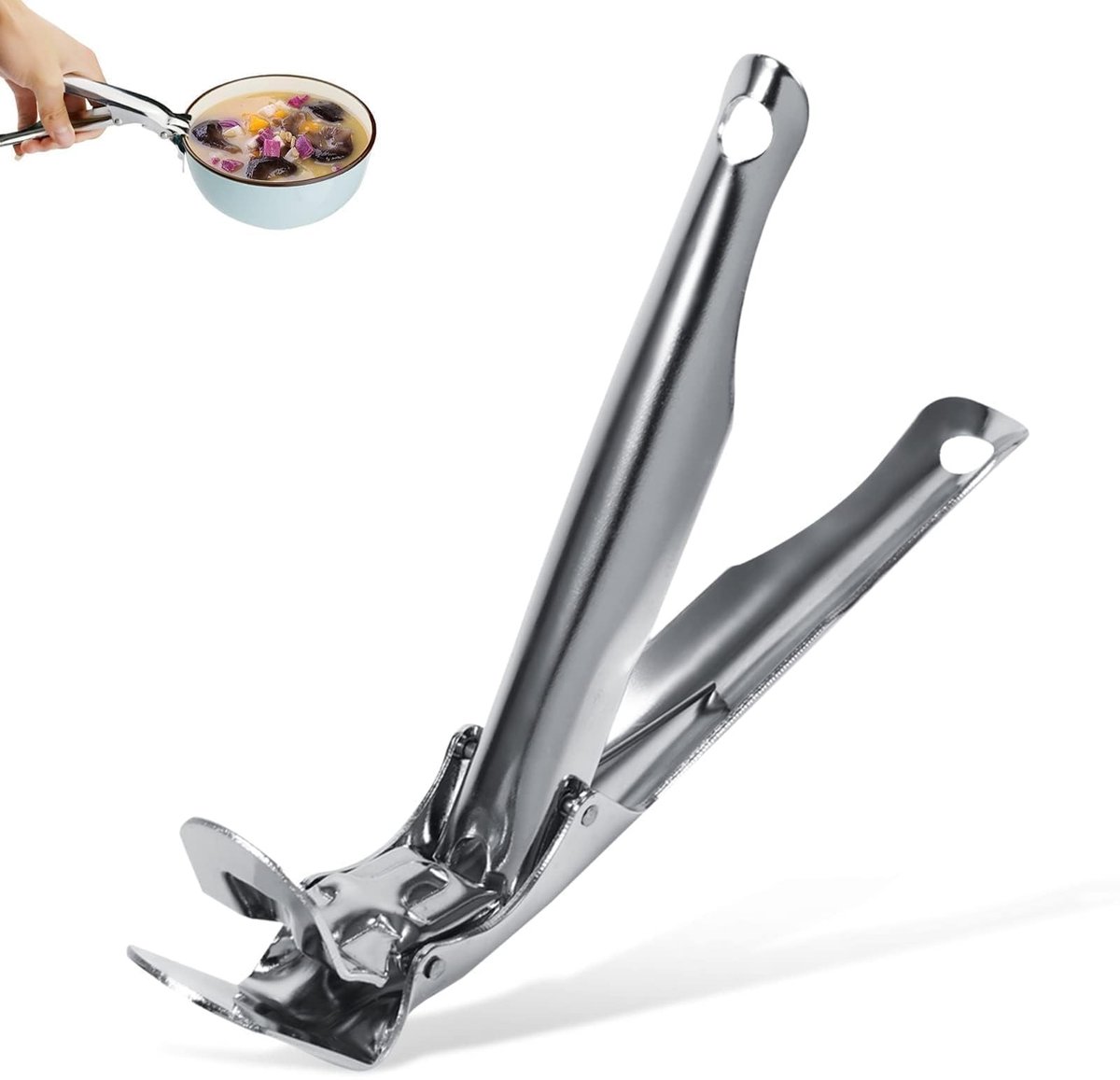 Dailygoods- Retrievertang Roestvrij Staal - Antislip Handvat - Keukentang - Vleestang - Serveertang - Ergonomisch Ontwerp