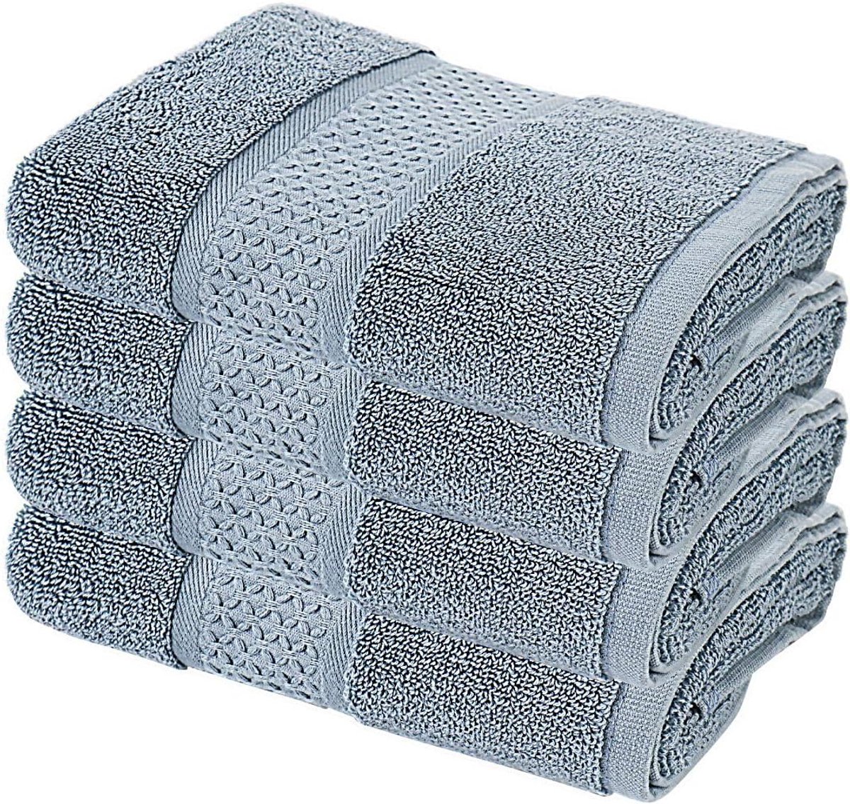 Handdoeken - Badstof Handdoeken - Badkamer Gebruik - Zachte Katoen Kwaliteit - 4 stuks - B