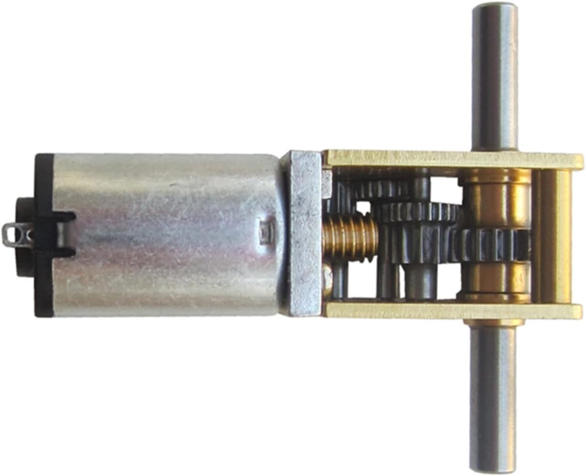 Kleine motor - Dubbele as motor - Speelgoed bouwen - Hoog koppel - 3V 6V 12V - Metaal
