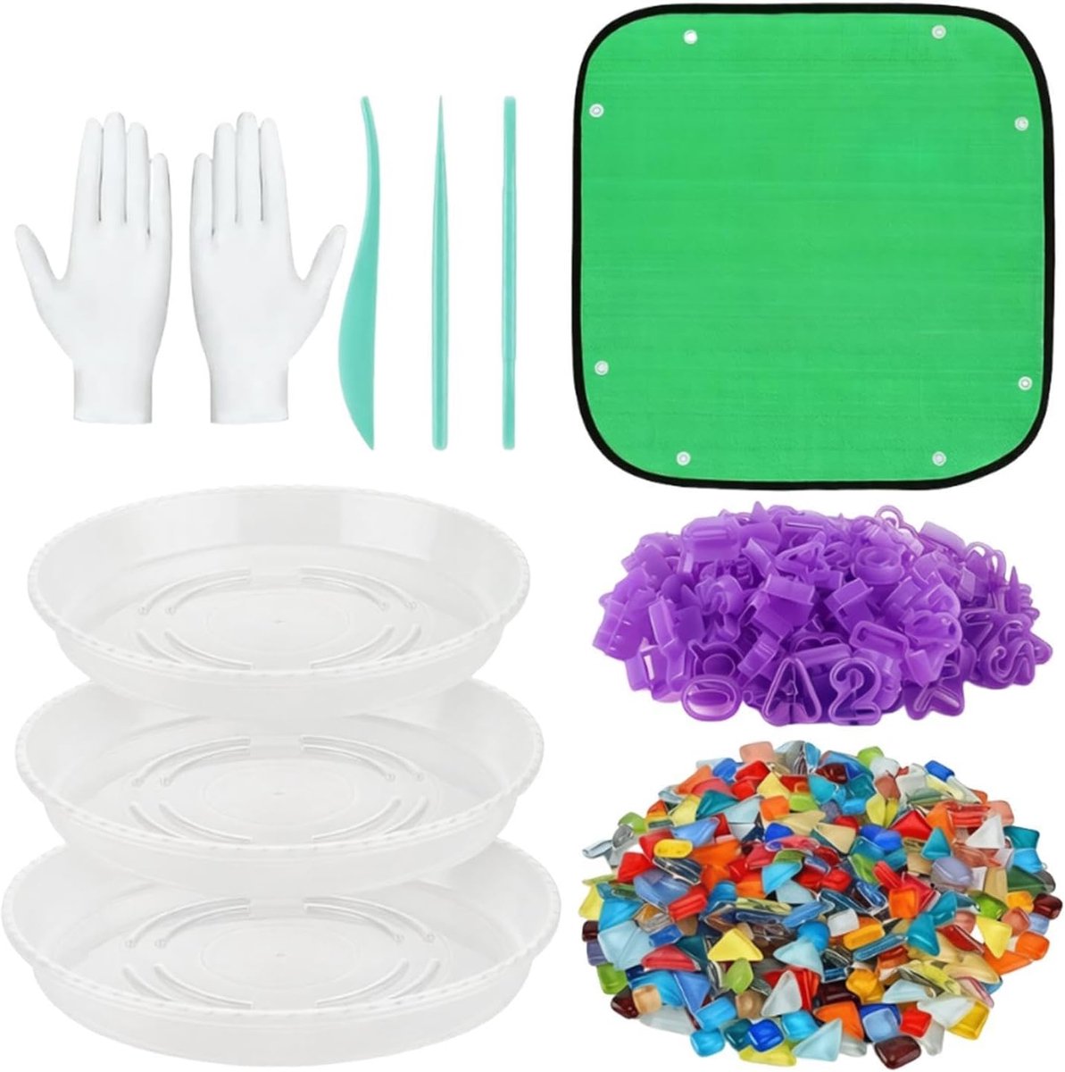 Tuinstenen Mallen - Padstenen Set - Tuin Decoratie - Met Namen en Datum - 35 x 35 x 10 cm