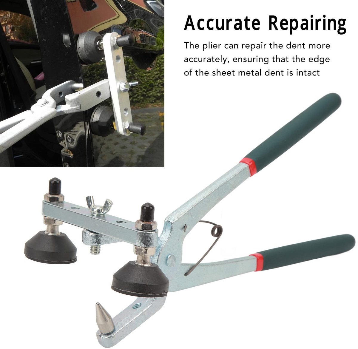 Dailygoods- Deukherstel Gereedschap - Universeel Autodeukreparatie - Heavy-Duty Tang - Ergonomisch Ontwerp - Inclusief Beugelaccessoire - Verbeterde Efficiëntie - Deukentang