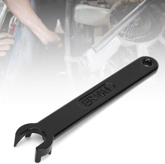 Dailygoods- Spanner M-type - Tension Wrench - Collet Wrench - Carbon Staal - Hoge Efficiëntie - ER16 Nut van Dailygoods — afbeelding 2