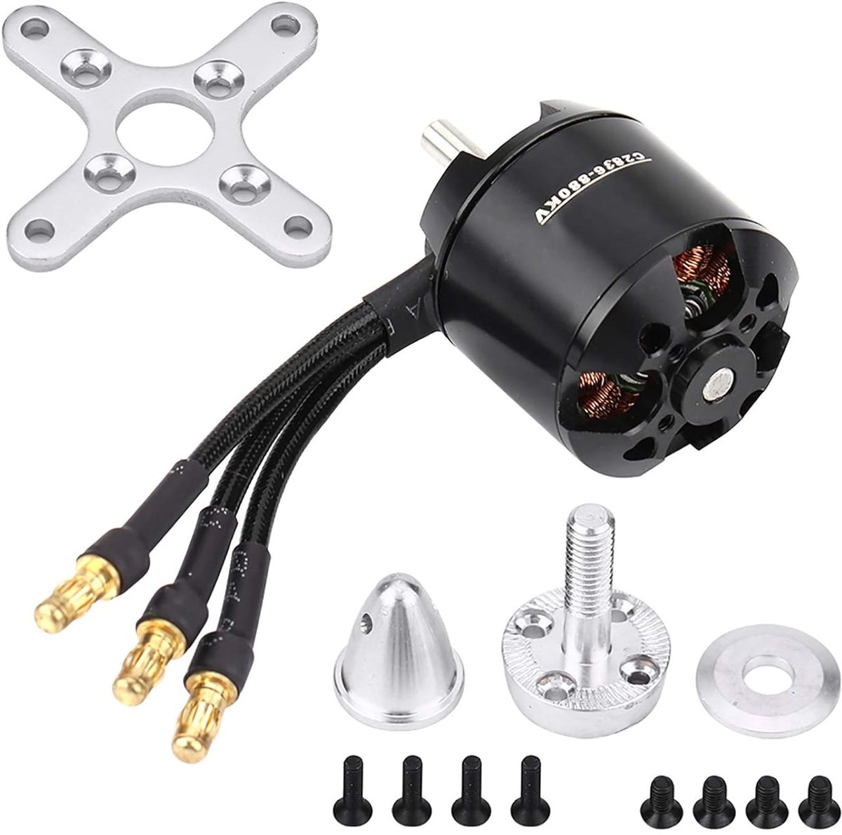 RC Vliegtuig Motor - Model Motor - Vliegmodel Bouw - Waterdicht Ontwerp - 880Kv - Metaal