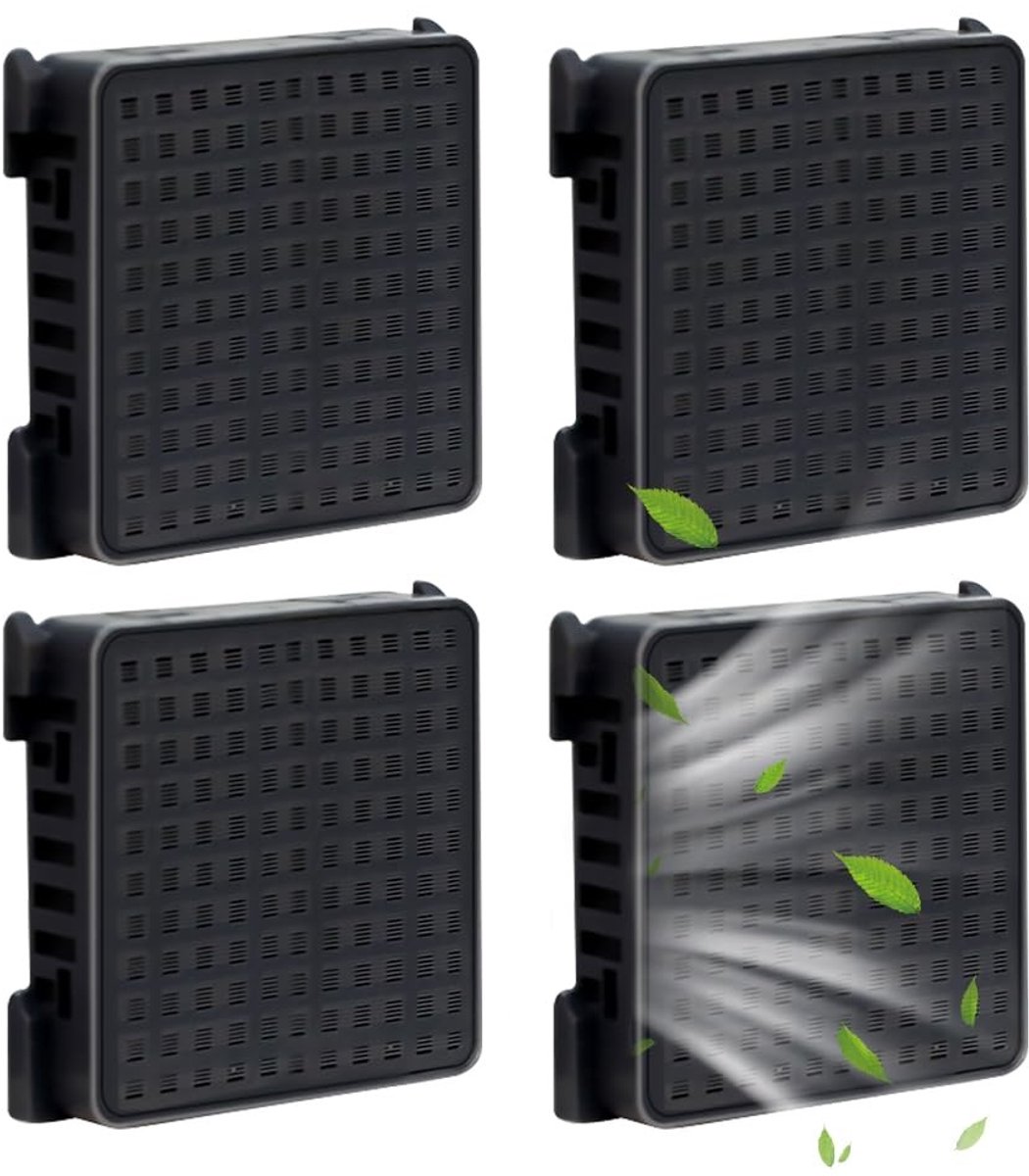 Dailygoods- Actieve Koolfilter Hoogwaardig Vervangingsfilter - Luchtfilter Koelkast - Geurneutrale Lucht - Duurzaam - Eenvoudig Vervangen