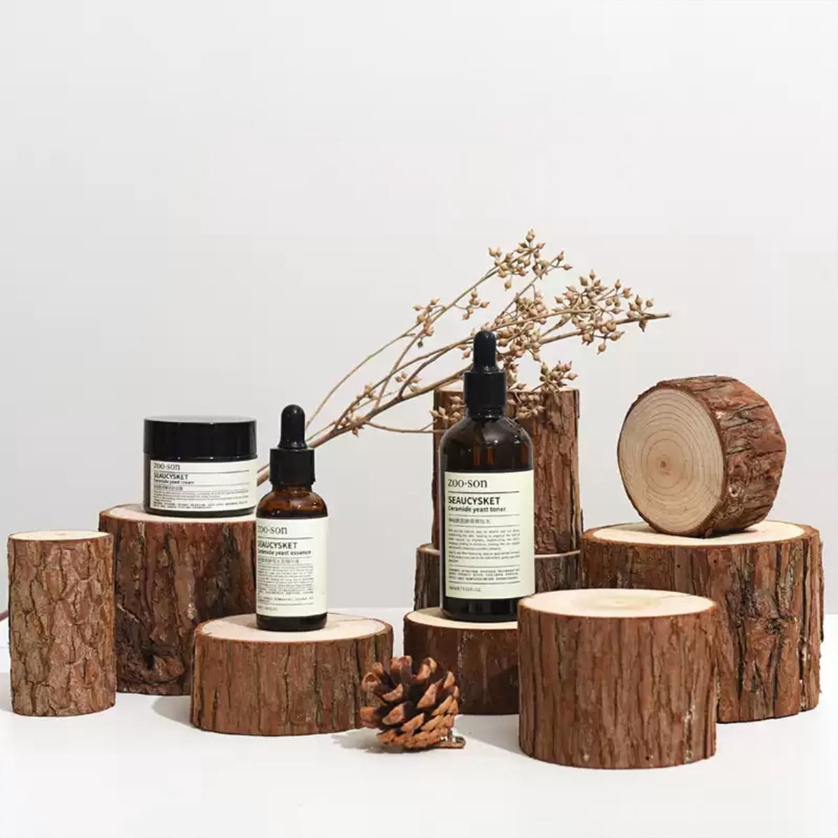 Dailygoods- Fotografie Achtergronden Natuurlijke Bos Hout - 9 Stuks - Onregelmatig Hout - Rekwisieten voor Fotoshoot - Perfecte Achtergrondmatching - Verbluffende Snapshots