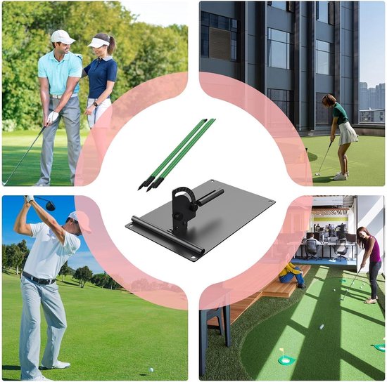 Golf Swing Trainer - Golf Hulpmiddel - Swing Verbeteren - Verstelbare Hoek - 24.99 x 16 cm - Zwart van GOLF — afbeelding 5
