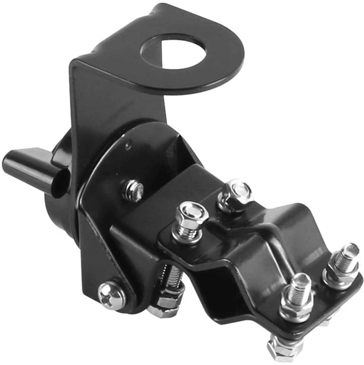 Dailygoods- Antenneclip - Draaibare Hoek 180/100 Graden - Stevig Metaal - Zwart - Veilig Bevestigen - Flexibele Rotatie - Beugel