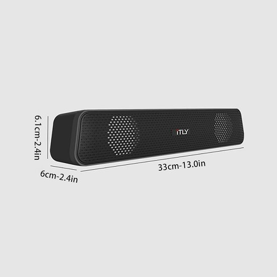 TV Geluidssysteem - Draadloze Klankkast - Filmavond Beleving - Ingebouwde Subwoofer - 3x2x1 cm - Zwart — afbeelding 3