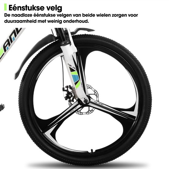 Joystar H200+ Mountainbike - Unisex - 26 inch - Framemaat 43 cm - Wit van JOYSTAR — afbeelding 4
