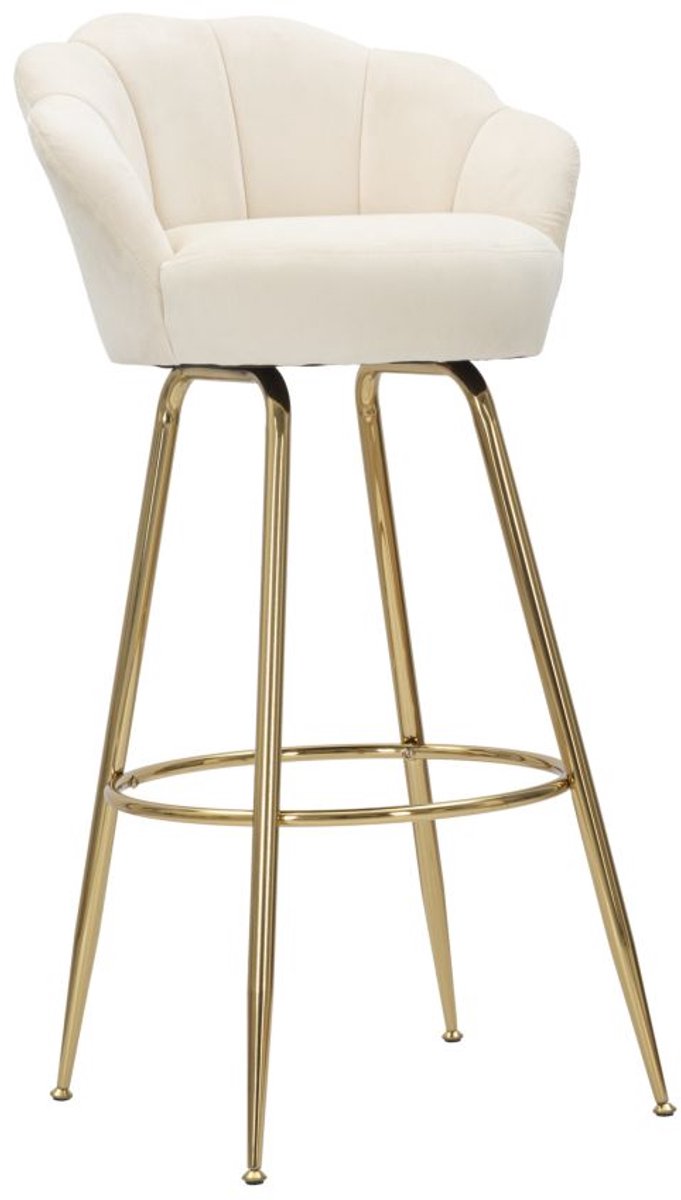 Mauro Ferretti Barkruk Vienna Crema 55×53×110 cm Crème
