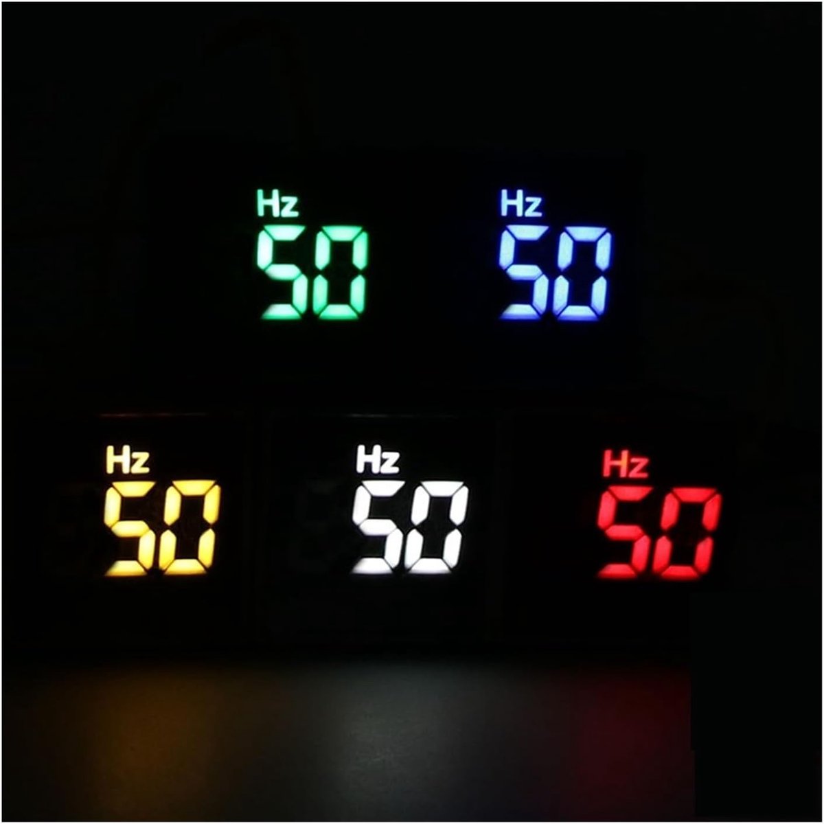 Frequentie Meter - HZ Indicator - Elektrische Controle - Digitaal Display - 22MM - Wit