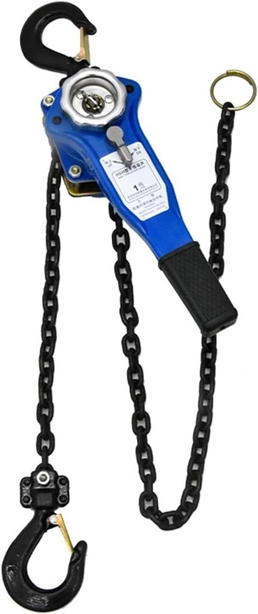 Kettingtakel - Hefboomtakel - Lasten Tillen - Dubbel Rem Systeem - 1 Ton 1.5 Meter - Grijs