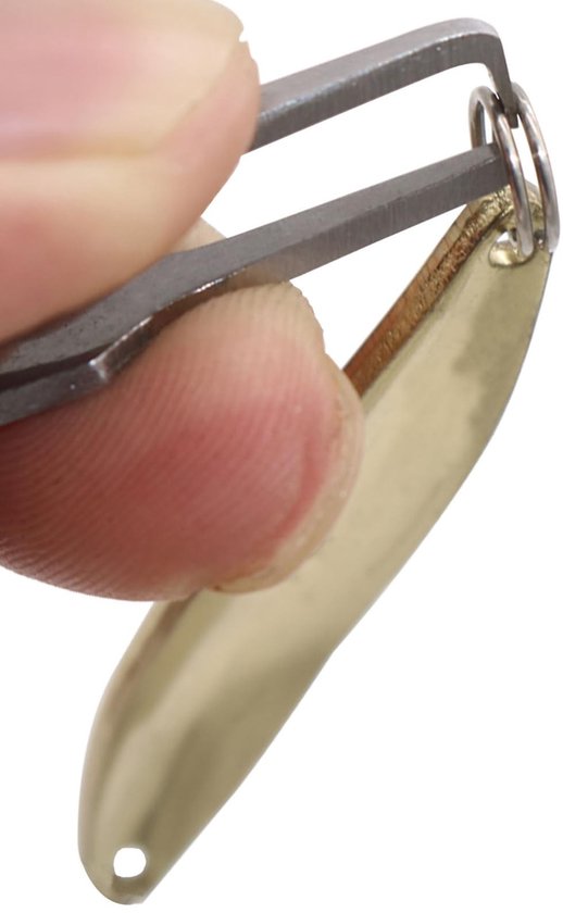 Dailygoods - UncleS 2 stuks Quick Split Rings Opener Gereedschapsvisserij Visserij Pincetten Dubbele Ringen Openen Sierbereidheid Tackle Line Trim Roestvrij Staal Visserijgereedschap van Dailygoods — afbeelding 5