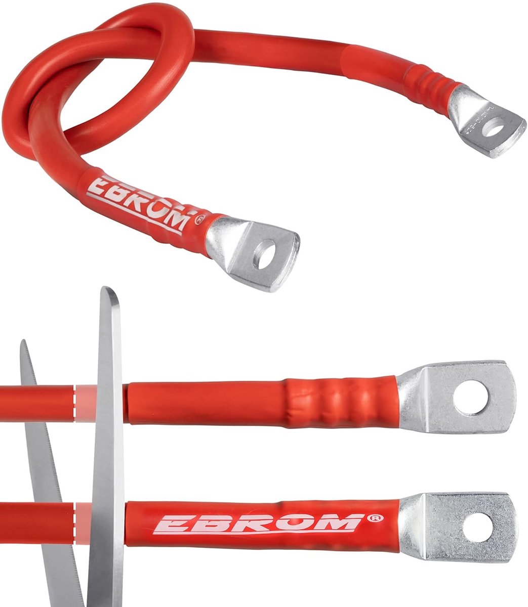 Flexibele Batterijkabel - Autokabel - Energie Overbrengen - Hoge Flexibiliteit - 25 mm² - Rood