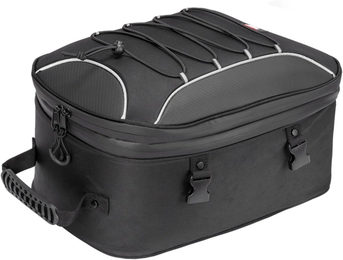 Motorfiets Zadeltas - Reisbagage Opbergrugzak - Motorrijden - Waterdicht Materiaal - 25L-45L Uitbreidbaar - Zwart