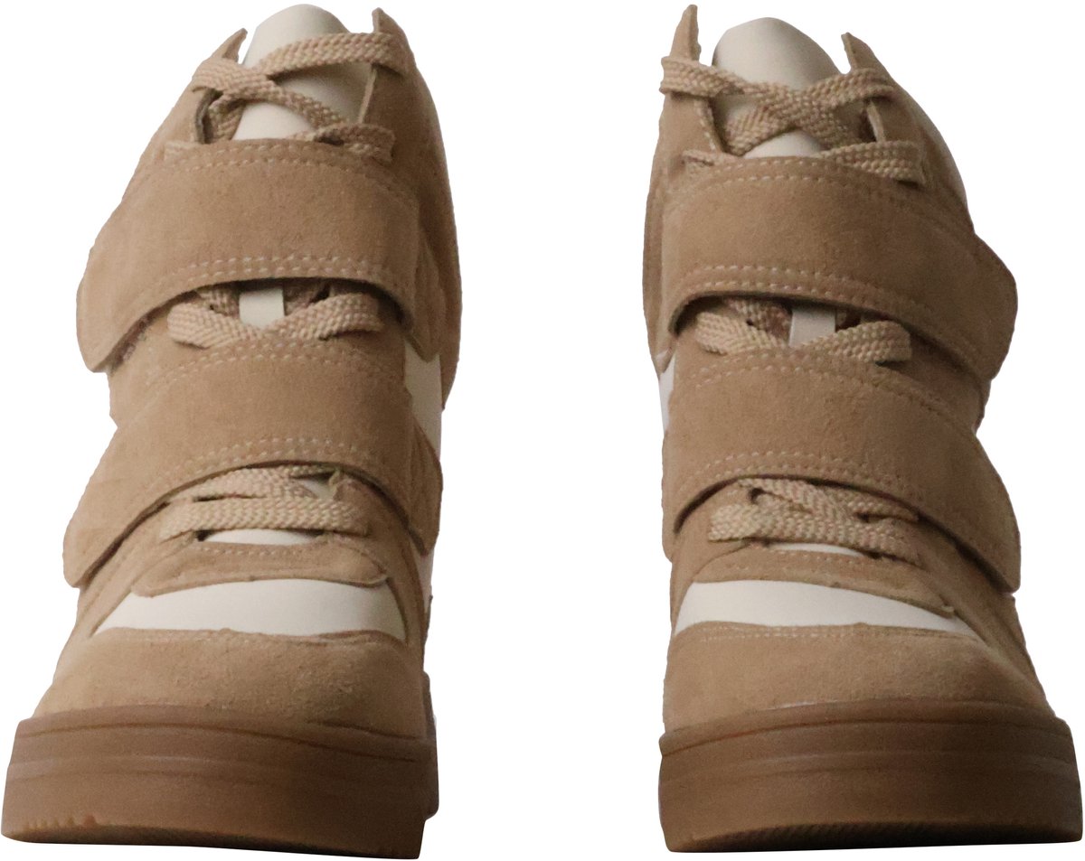 Hoge sneakers met klittenband