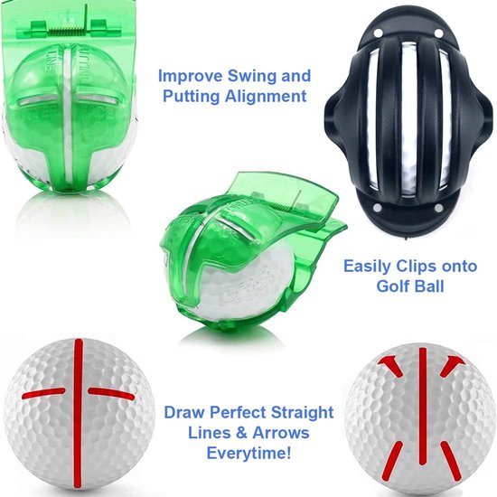 Dailygoods - 6-delige Golfbal Markeringsgereedschapsset van Dailygoods — afbeelding 3