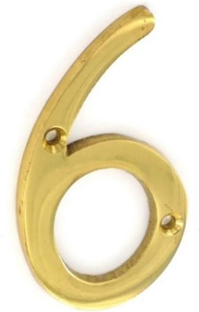 Deurnummer - Huisnummer - Huis Identificatie - Eenvoudig te monteren - 75 mm - Goud