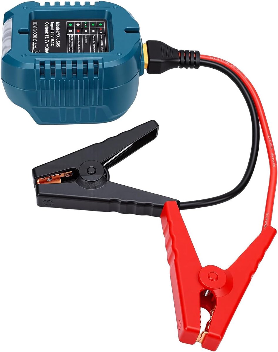 Auto Startkabel - Booster Kabel - Motor Starten - Draagbaar Systeem - 400g - Zwart