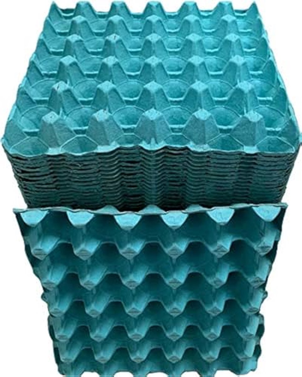 Eierdozen - Kartonnen bakken - Eieren bewaren - 100% Recyclebaar - 30 eieren - Groen