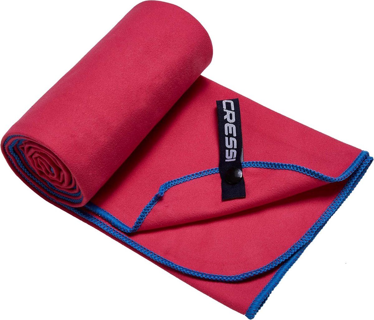 Sneldrogende Handdoek - Microvezel Doek - Sport en Reizen - Zeer Absorberend - 60x120 cm - Rood/Azure