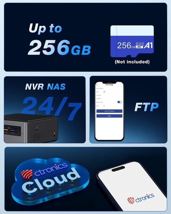 8MP 4K Buitenbeveiligingscamera WiFi Dual-Band PTZ met Persoons- en Voertuigdetectie — afbeelding 2