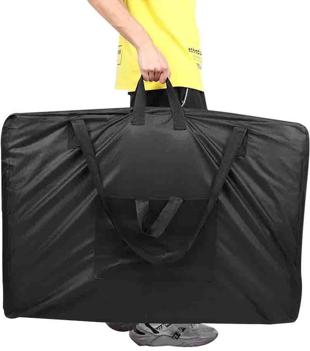 Dailygoods- Massagetafel Draagtas Zwart - Universele Draagtas - Canvas Materiaal - Geschikt voor Massagebedden - Opbergzak - Maximaal Gewicht 15kg - Massagebed