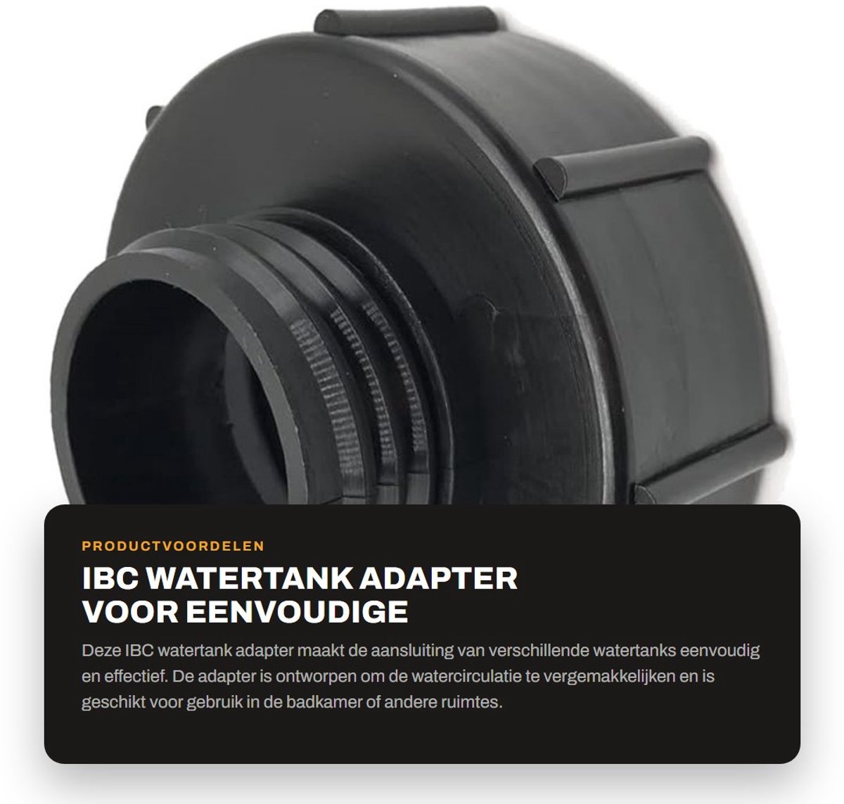 Dailygoods - IBC Watertank Adapter voor Eenvoudige Montage