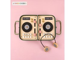 Jabadabado DJ-set houten speelkoffer