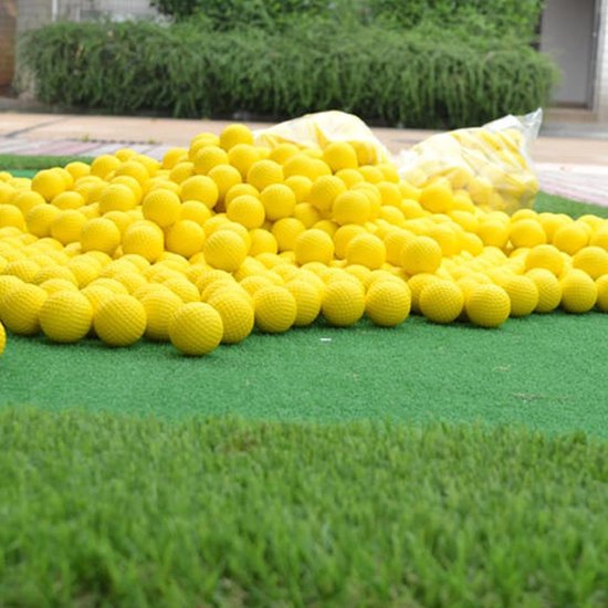 Oefen Golfballen - Schuimballen Golf - Golfswing Verbeteren - Veilig voor Thuis - 41.5 mm - Geel — afbeelding 2