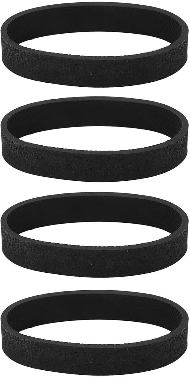 Dailygoods- Stofzuiger Riem Vervanging - 4 Stuks - Rubber - Flexibel - Geschikt voor Kirby Avalir - Schokbestendig en Duurzaam - Stofzuigerriemen
